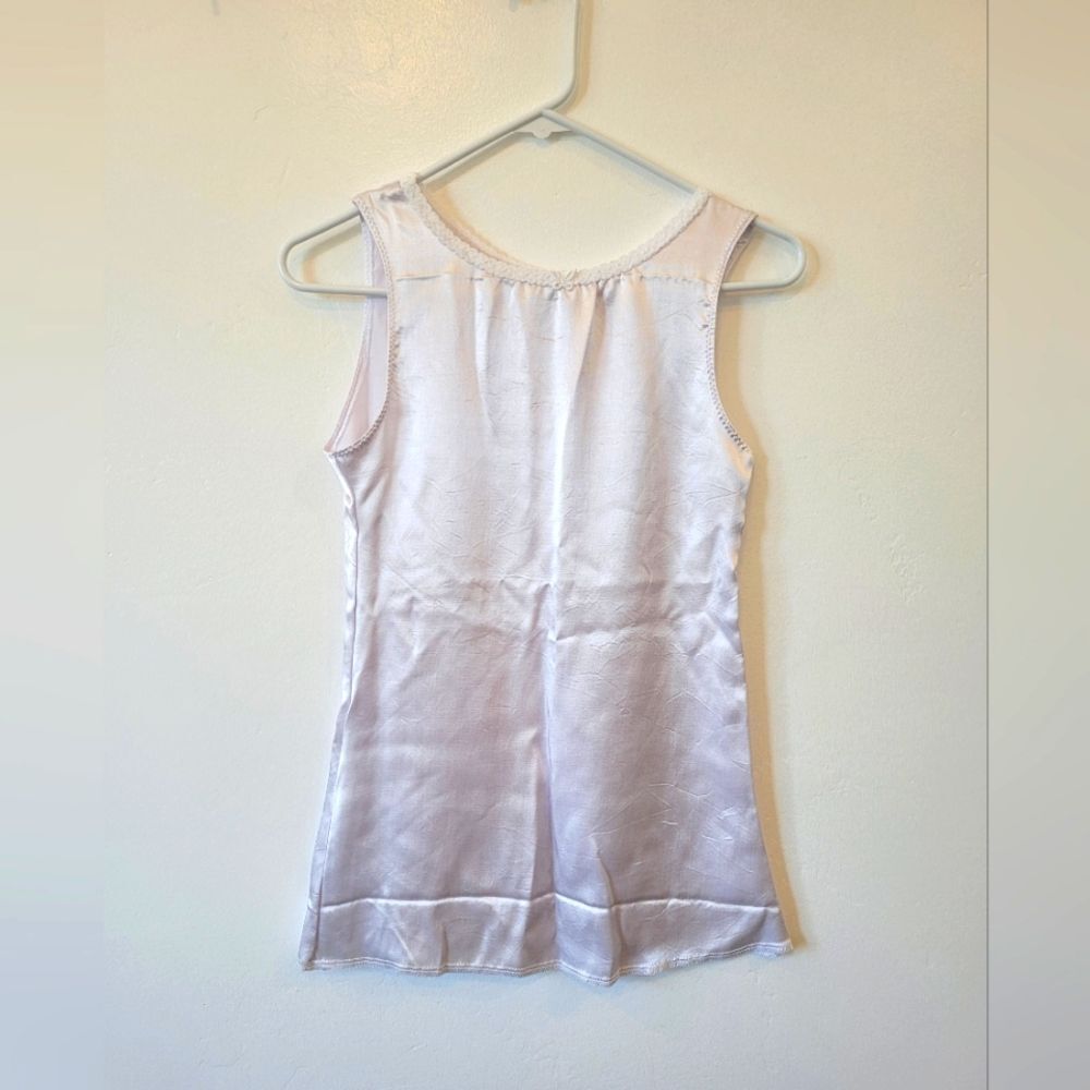Handmade Satin Camisole White Butterfly Kidcore Lolita Coquette Fairy Dainty